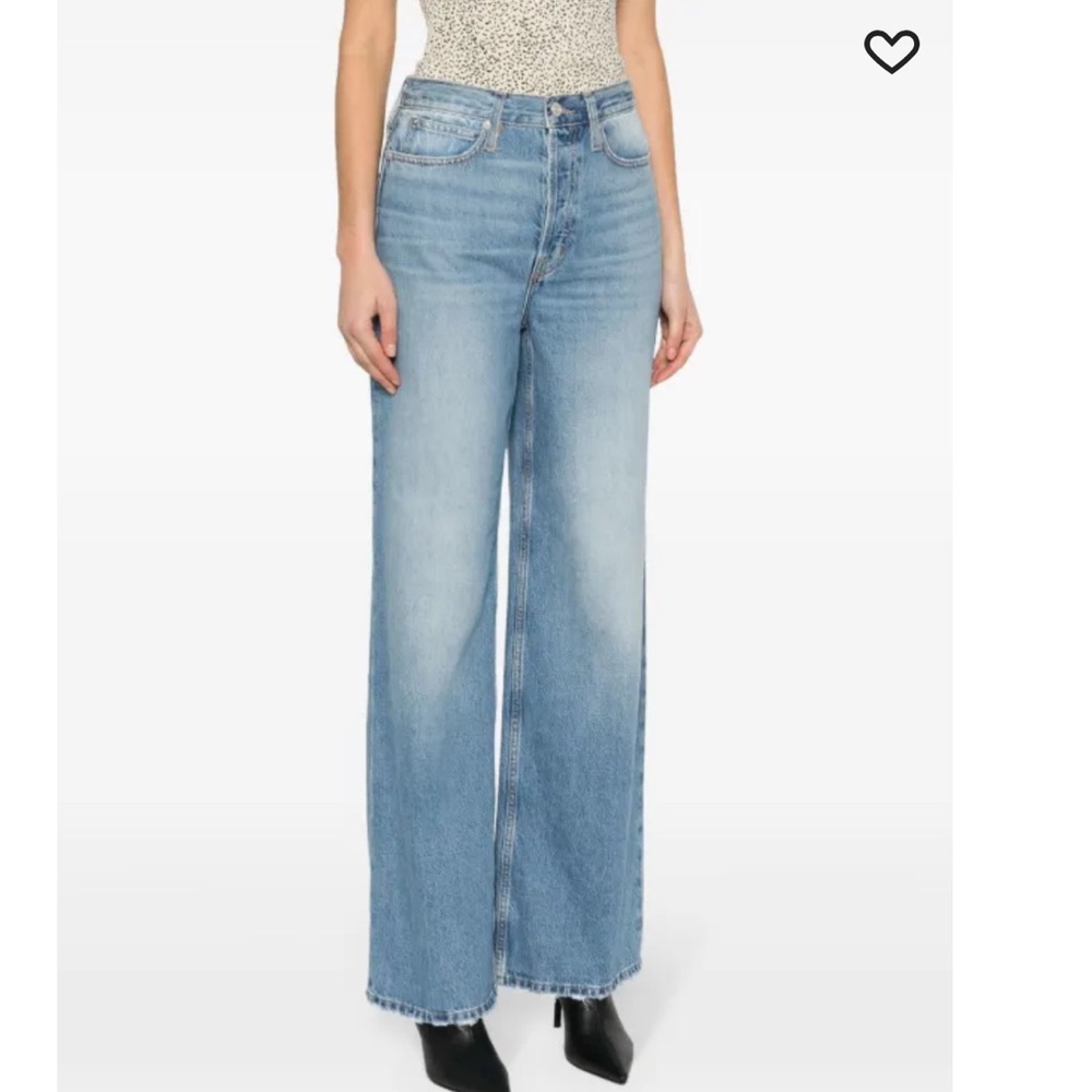 FRAME wide leg jeans, size 25 like new without tag